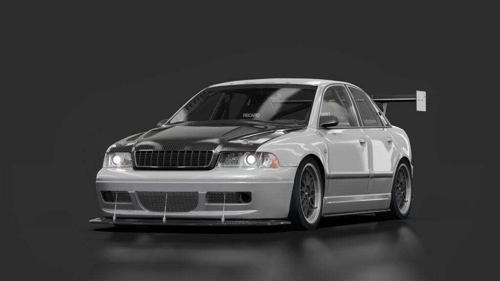 Audi s4 2000 track 01 floret silver metallic