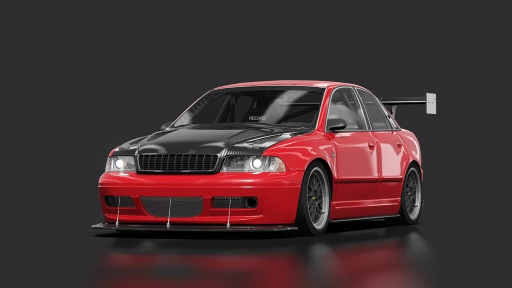Audi s4 2000 track 01 misano red pearl