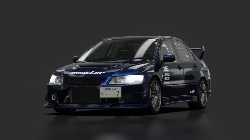 Mitsubishi lancer evolution vii [ct9a] elysium deep blue
