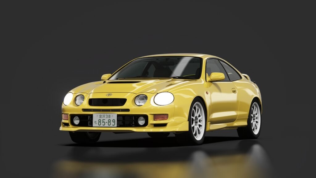 Toyota celica st205 tuned 02 summer yellow