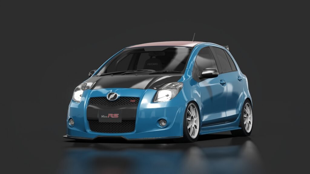 Toyota vitz rs 1 blazing blue pearl