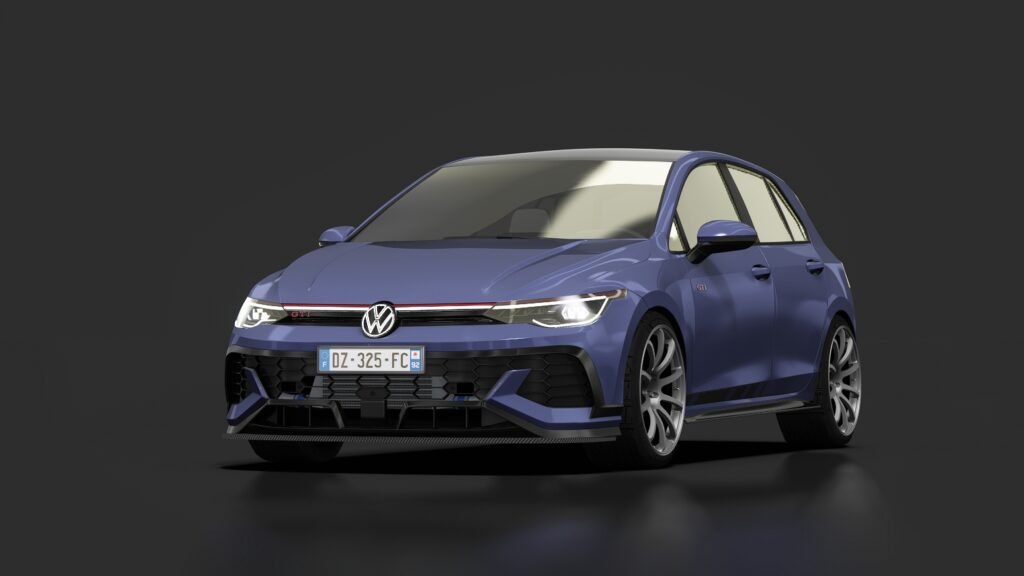 Volkswagen golf gti clubsport stage 3 byamedperf atlantic blue metallic