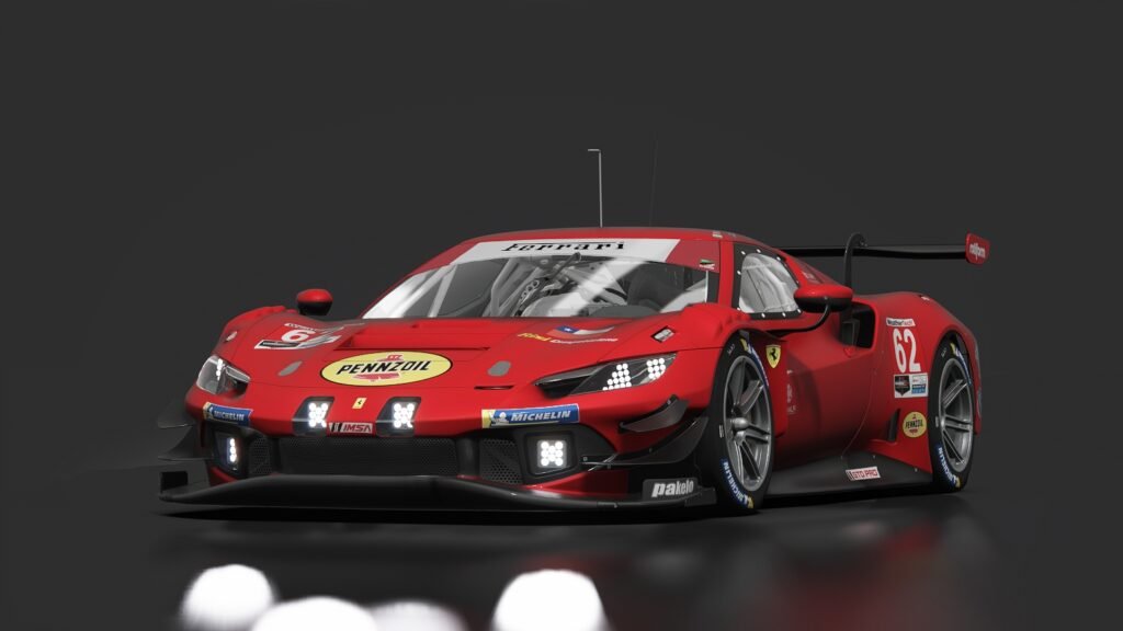 E ferari 296 gt3 2023 imsa 62 risi competizione daytona