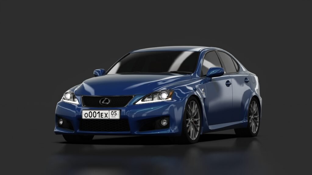 Lexus is f facelift blue mica rest