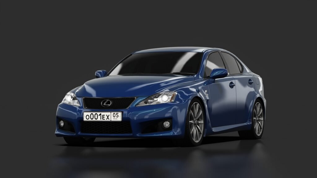Lexus is f pre facelift blue mica rest