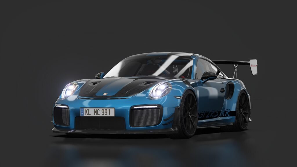 Porsche 911 gt2 rs mr nordschleife 03 miami blue