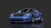 Porsche 911 gt3 rs (992) wingless paintmatch 00 itsdraik 162 south sea blue metallic