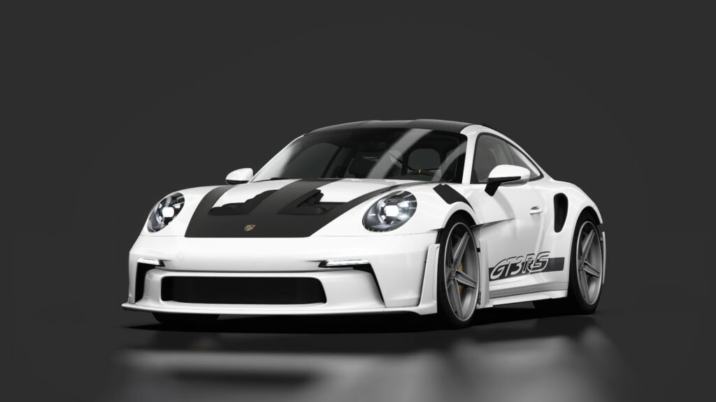 Porsche 911 gt3 rs (992) wingless paintmatch 01 itsdraik c9x white