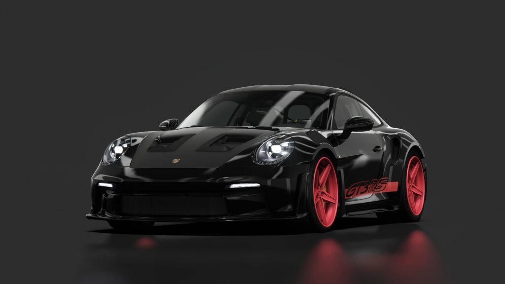 Porsche 911 gt3 rs (992) wingless paintmatch 02 itsdraik 041 black