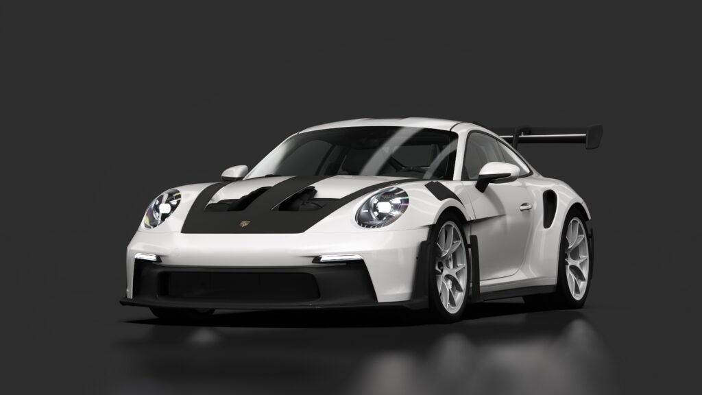 Porsche 911 gt3 rs roxman and kenix kenix white