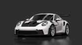 Porsche 911 gt3 rs roxman and kenix kenix white