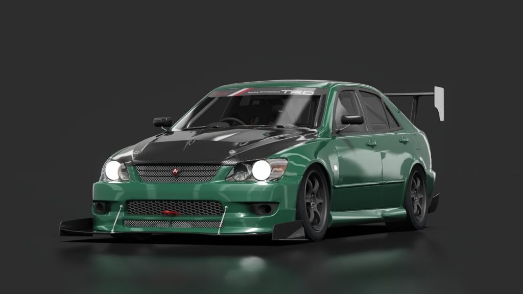 Toyota altezza rs200 time attack 01 dark green pearl met