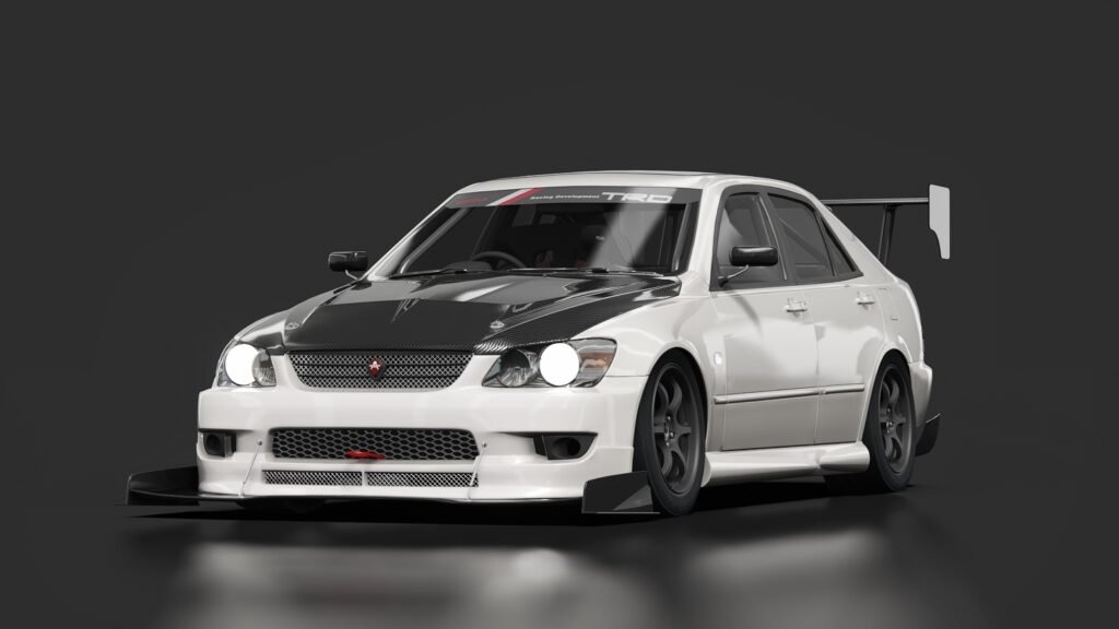 Toyota altezza rs200 time attack 03 silver met