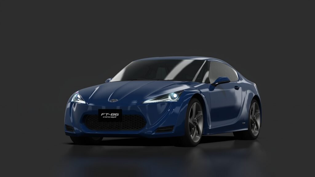 Toyota ft 86 concept blue