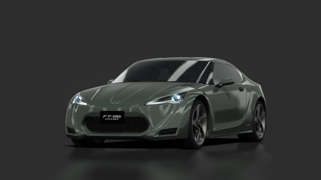Toyota ft 86 concept dark green metallic