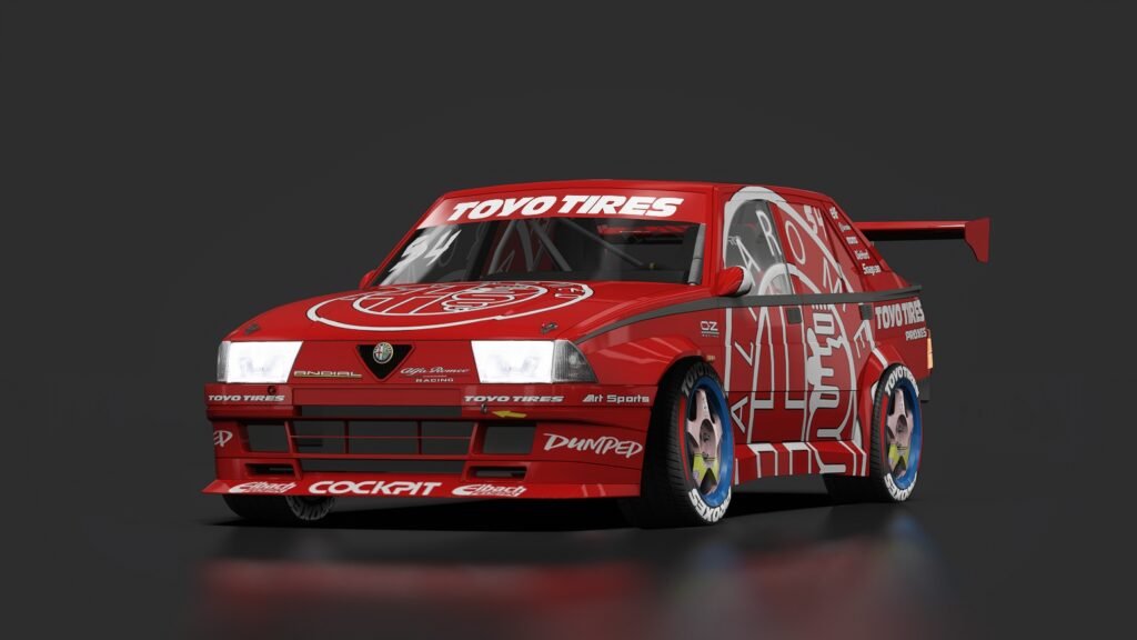 Alfa romeo 75 drift alfa red