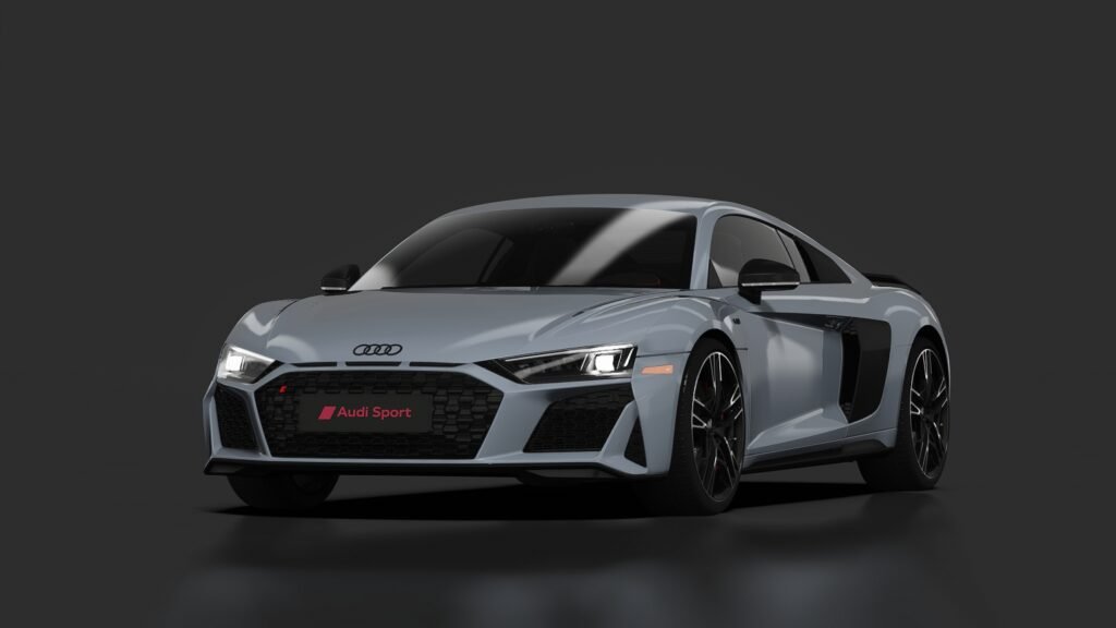 Audi r8 v10 coupe florett silver