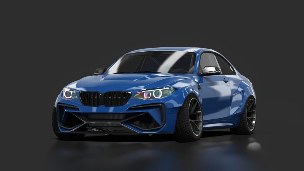 Bmw m2 f87 leika zoomracing bayside blue