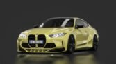 Bmw m4 competition g82 coupe 2021kit core design austin yellow metallic