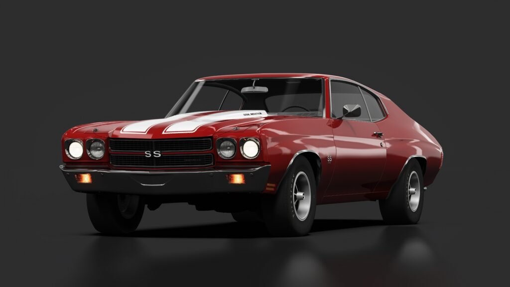 Chevrolet chevelle ss 454 black cherry metallic