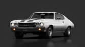 Chevrolet chevelle ss 454 cortez silver metallic