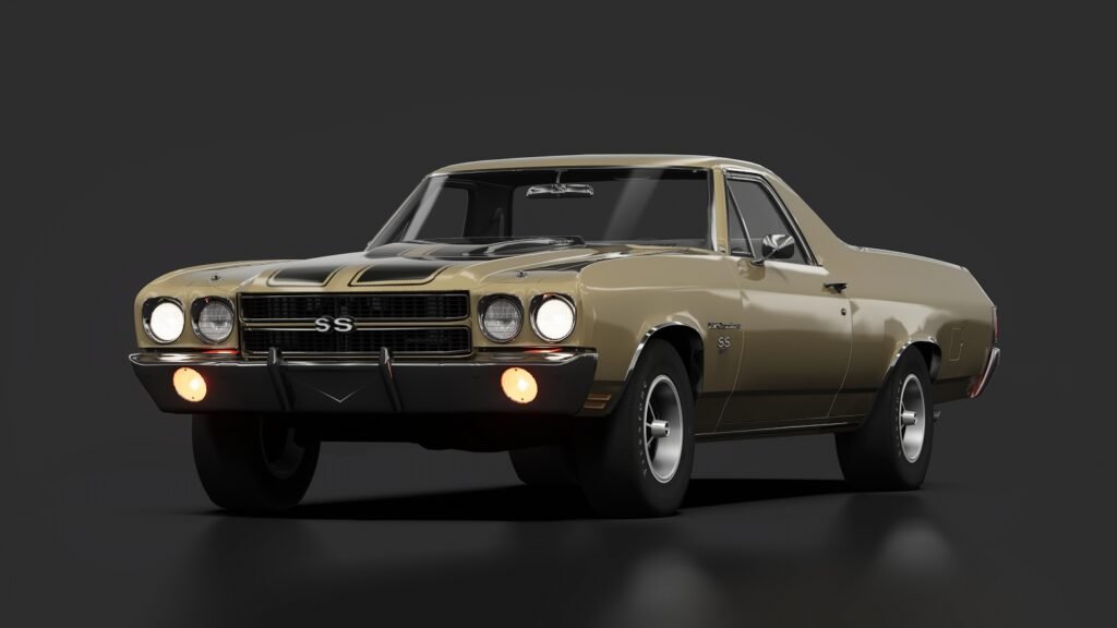 Chevrolet el camino ss 454 autumn gold metallic