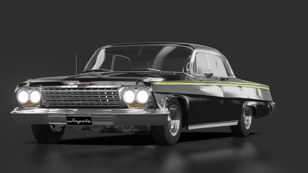 Chevrolet impala four door sedan 1962 black