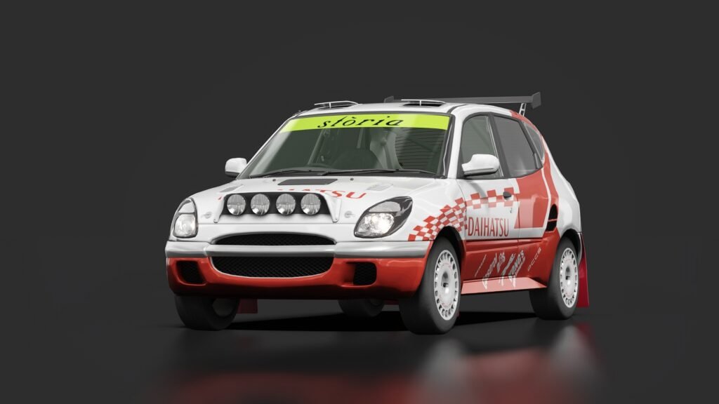 Daihatsu storia rally car 0 white