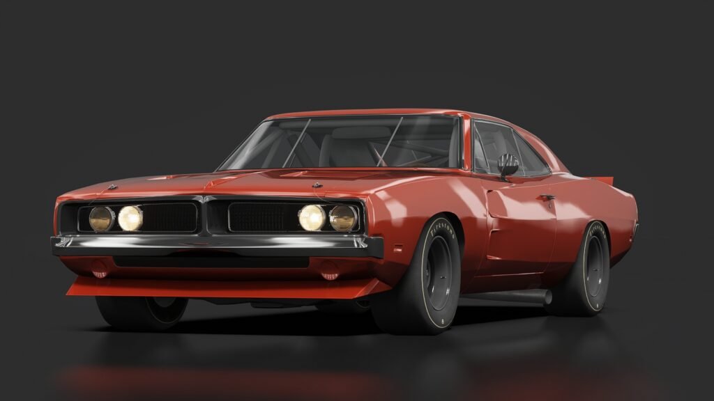 Dodge charger e5 bright red