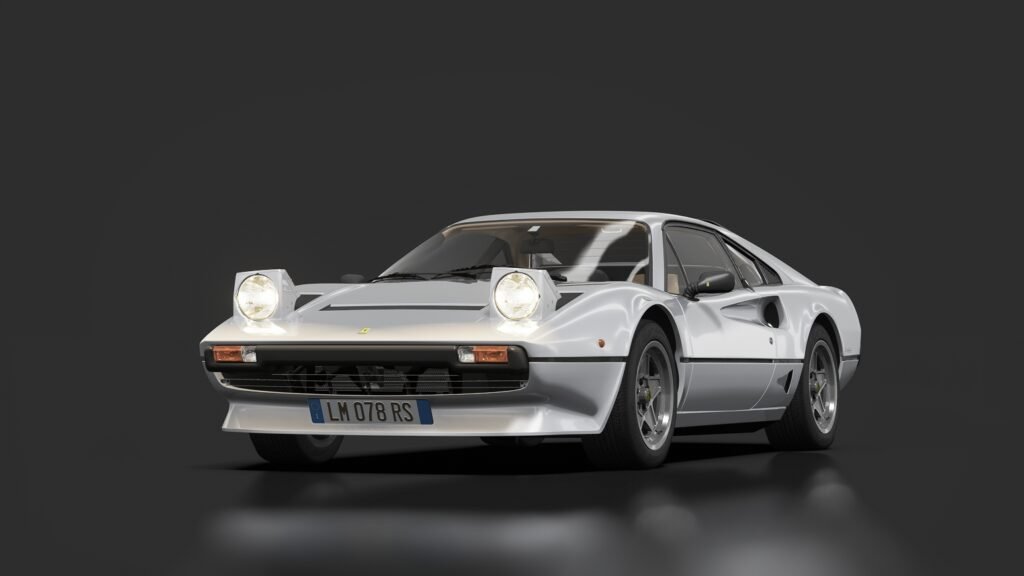 Ferrari 208 gtb turbo (eu) 1982 argento metallizzato