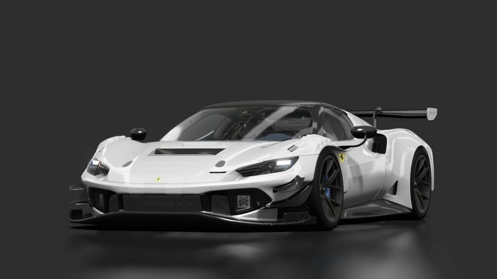 Ferrari 296xx 01 bianco cervino