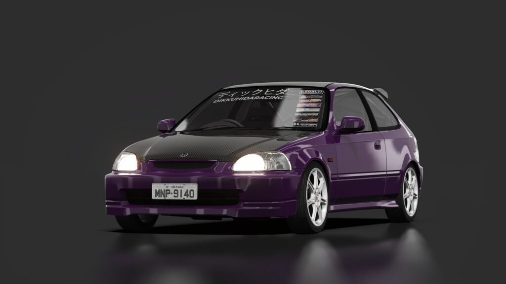 Honda civic ek hatch dkr secret service midnight purple i