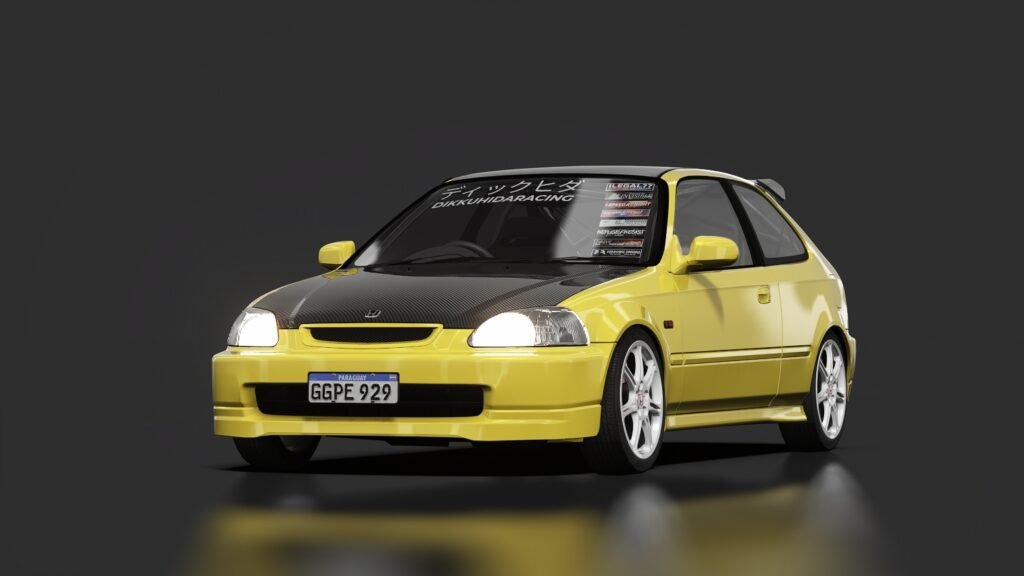 Honda civic ek hatch dkr secret service sunlight yellow
