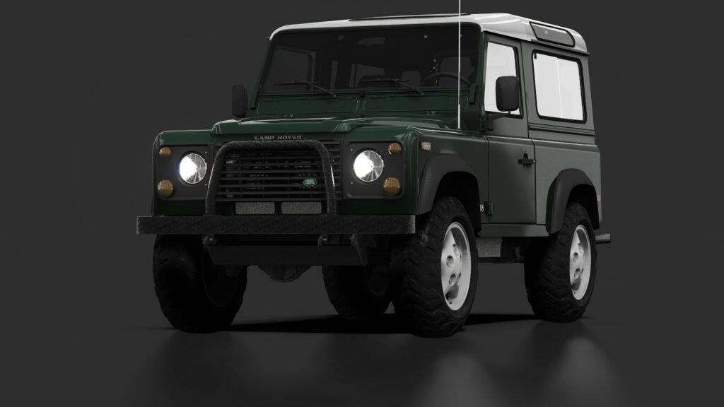 Land rover defender 90 00 green