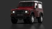 Land rover defender 90 red