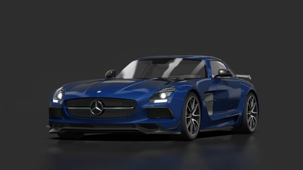 Mercedes benz sls amg black series brilliant blue magno designo