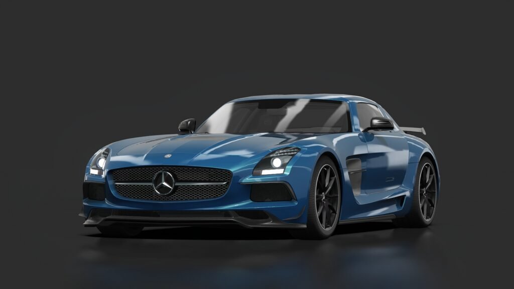Mercedes benz sls amg black series cerulean blue custom