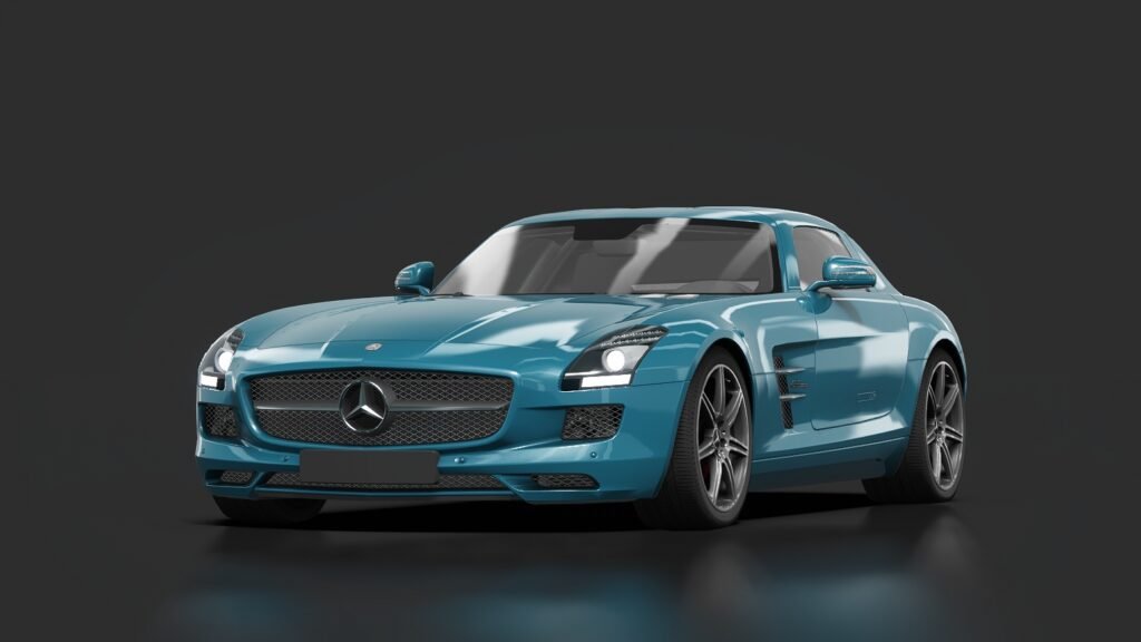 Mercedes benz sls amg (c197) amg daytona blue
