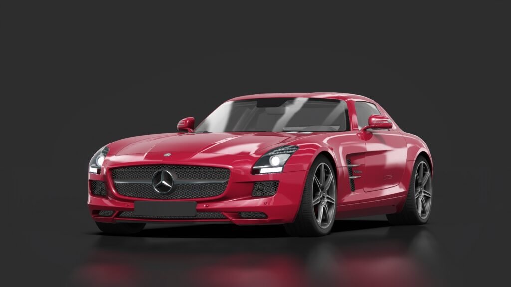 Mercedes benz sls amg (c197) amg le mans red