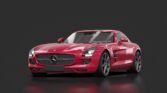 Mercedes benz sls amg (c197) amg le mans red