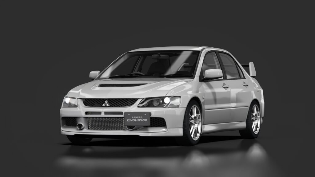 Mitsubishi lancer evolution ix gsr 00 cool silver met