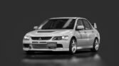 Mitsubishi lancer evolution ix gsr 00 cool silver met