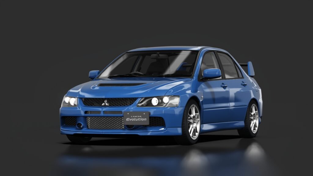 Mitsubishi lancer evolution ix gsr 02 blue mica