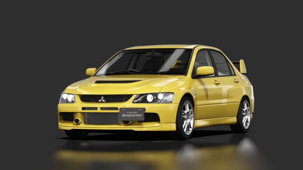 Mitsubishi lancer evolution ix gsr 03 dandelion yellow
