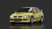Mitsubishi lancer evolution viii gsr 01 yellow solid