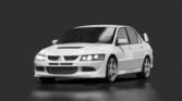 Mitsubishi lancer evolution viii gsr 03 white solid