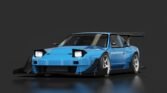 Nissan 180sx time attack blue