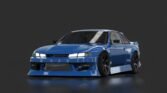 Nissan silvia s14 zoomracing bayside blue