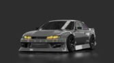 Nissan silvia s14 zoomracing bullet grey