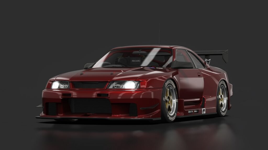 Nissan skyline r33 gt1 04 red